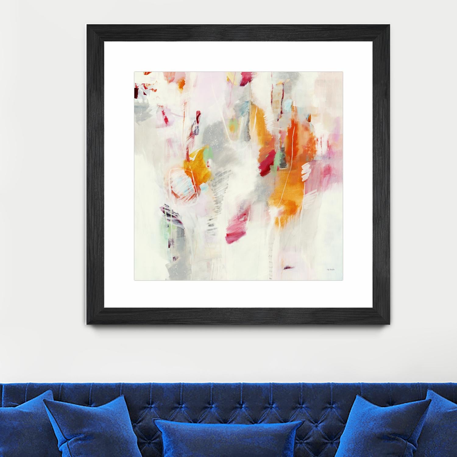 Pass on the Left by Jill Martin on GIANT ART - pale tints abstract