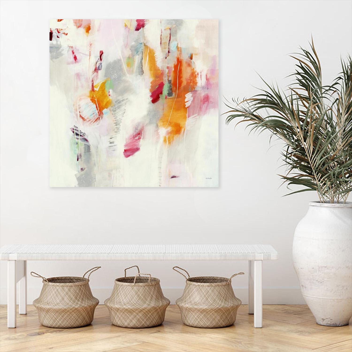 Pass on the Left by Jill Martin on GIANT ART - pale tints abstract