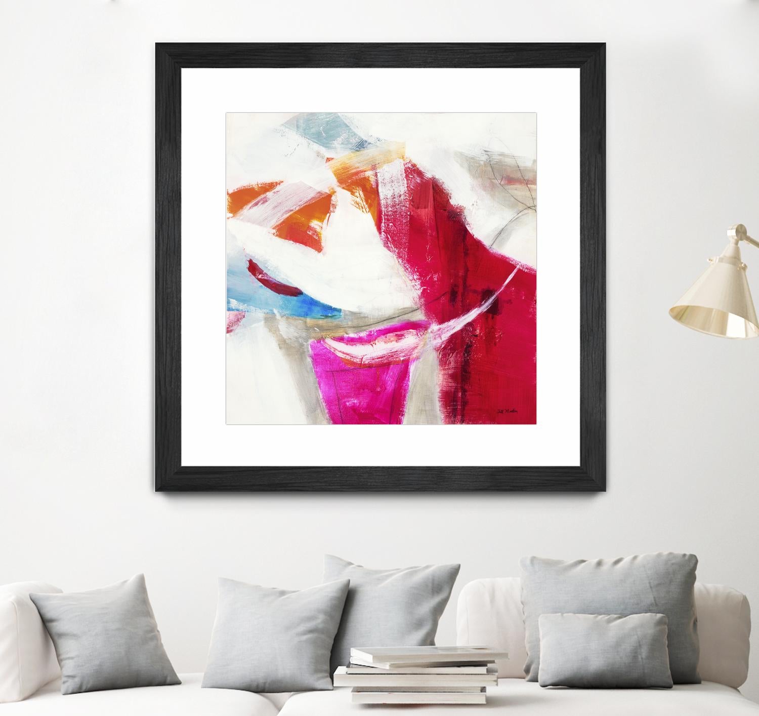 Slow Red Drift V3 by Jill Martin on GIANT ART - pinks abstract