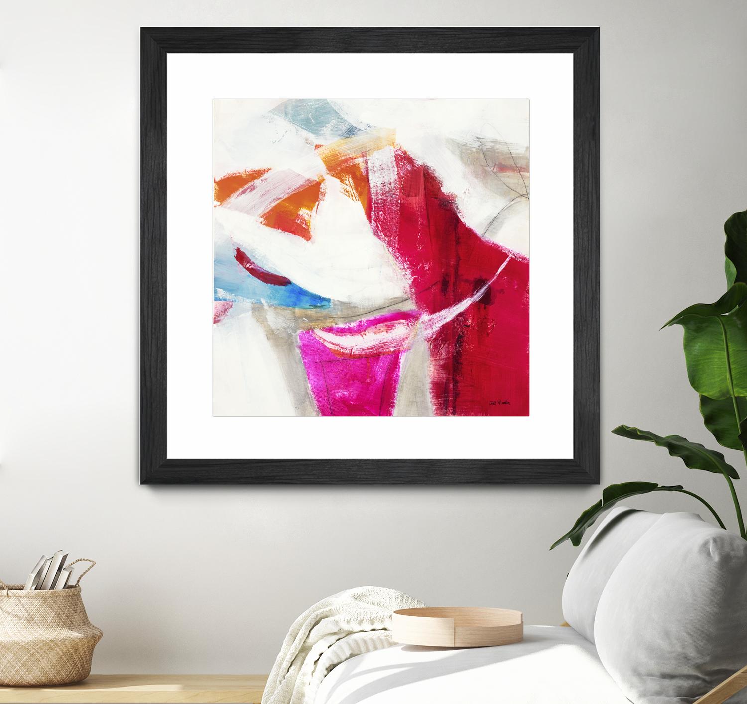 Slow Red Drift V3 by Jill Martin on GIANT ART - pinks abstract