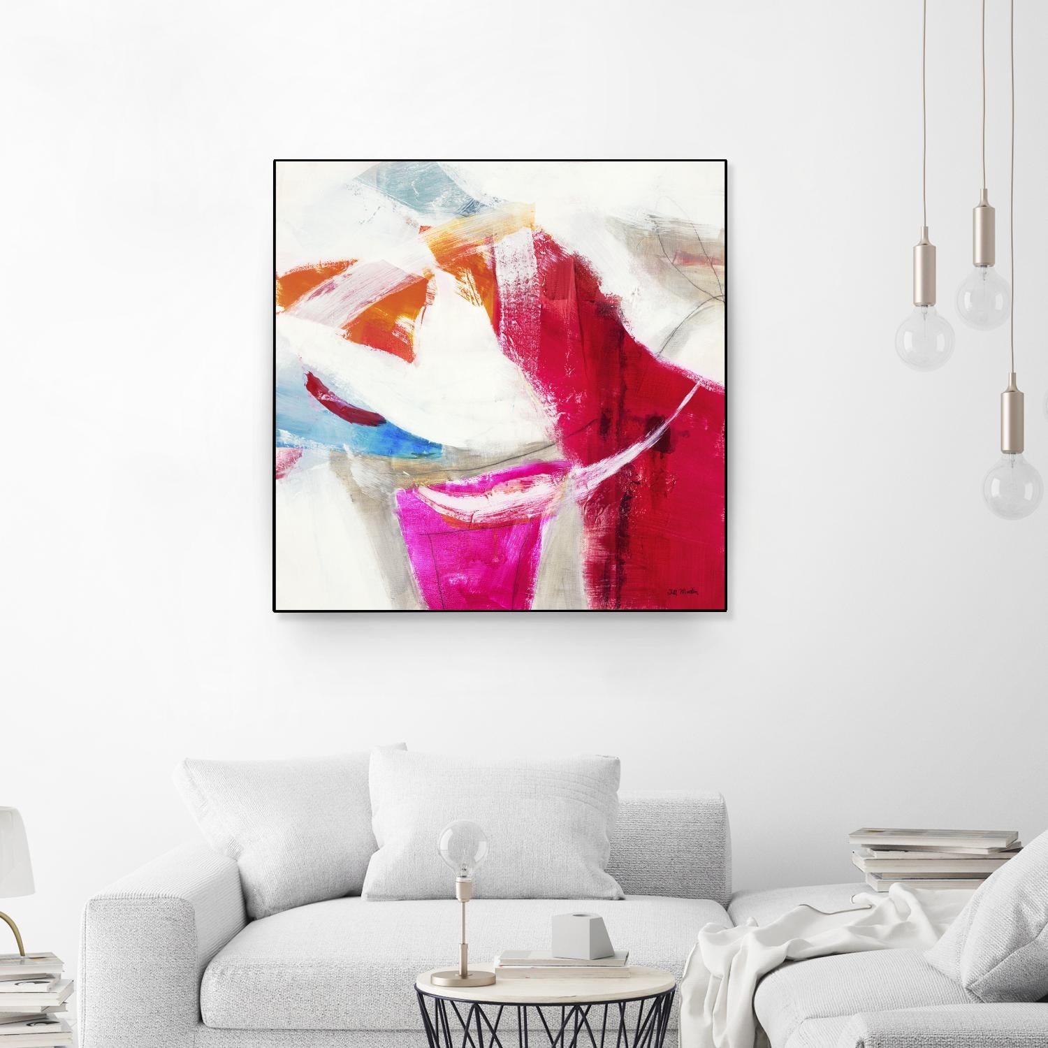 Slow Red Drift V3 by Jill Martin on GIANT ART - pinks abstract
