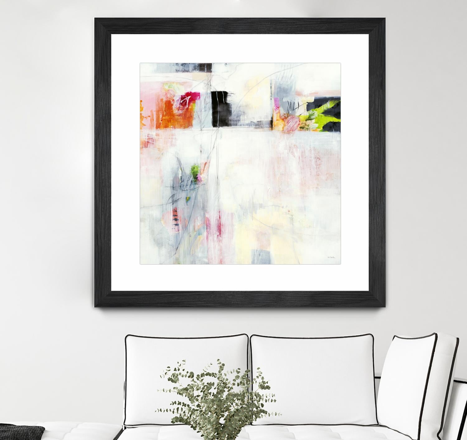 Looking by Jill Martin on GIANT ART - whites & creams abstract