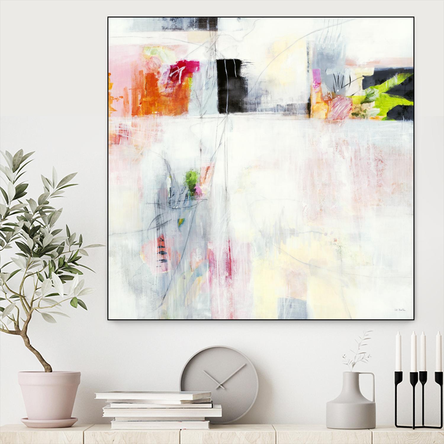 Looking by Jill Martin on GIANT ART - whites & creams abstract