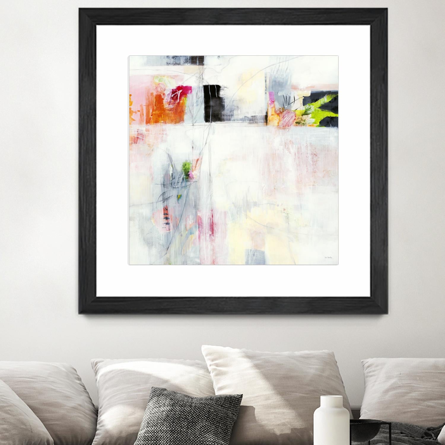 Looking by Jill Martin on GIANT ART - whites & creams abstract