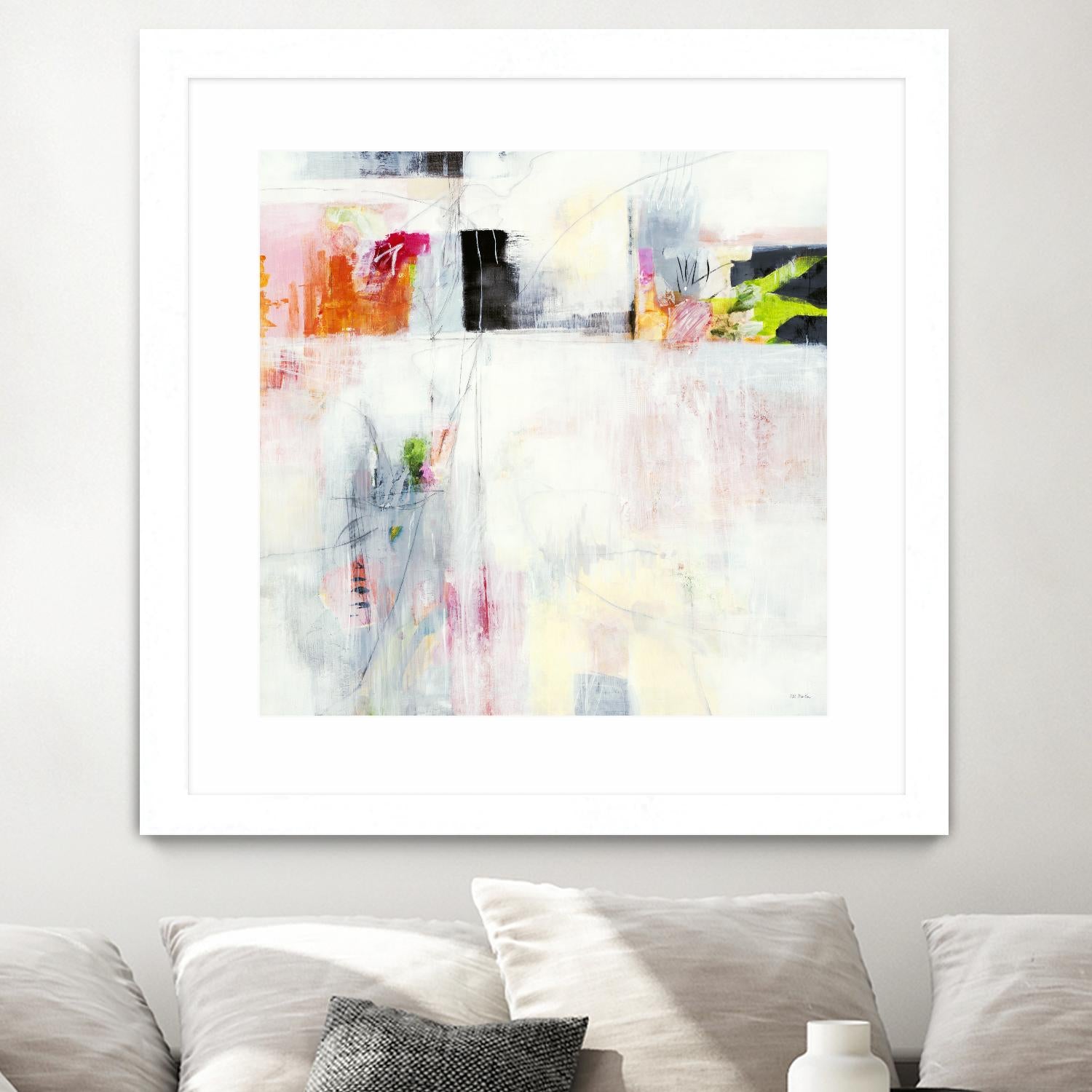 Looking by Jill Martin on GIANT ART - whites & creams abstract