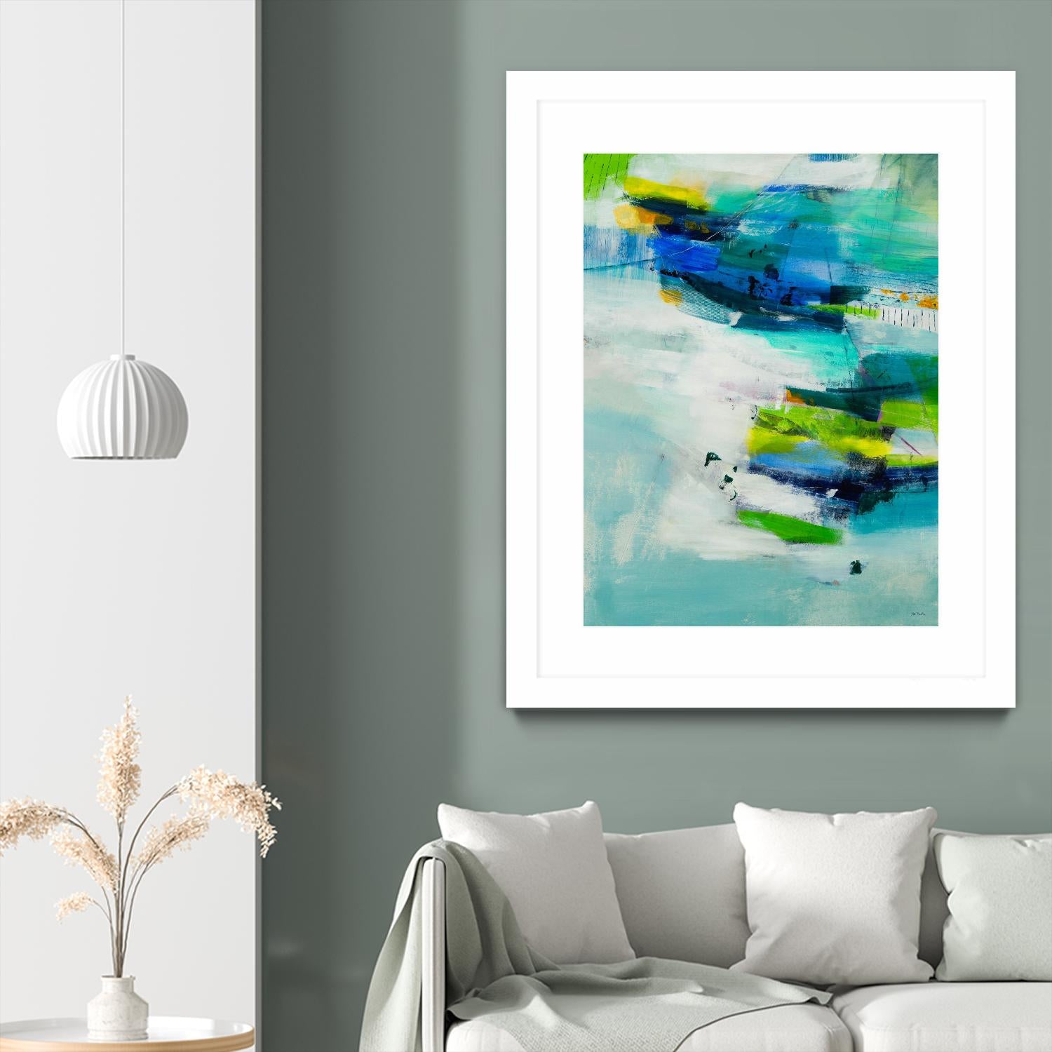 Moving Quickly by Jill Martin on GIANT ART - blues abstract blue