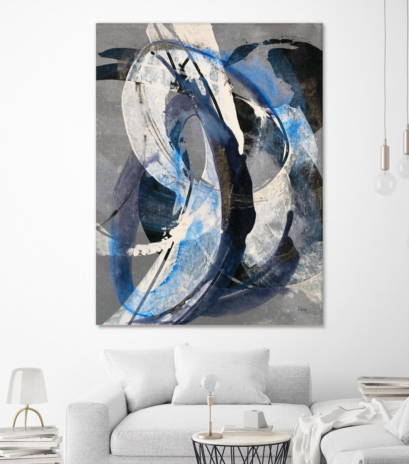 Affinity I by K. Nari on GIANT ART - blues abstract white