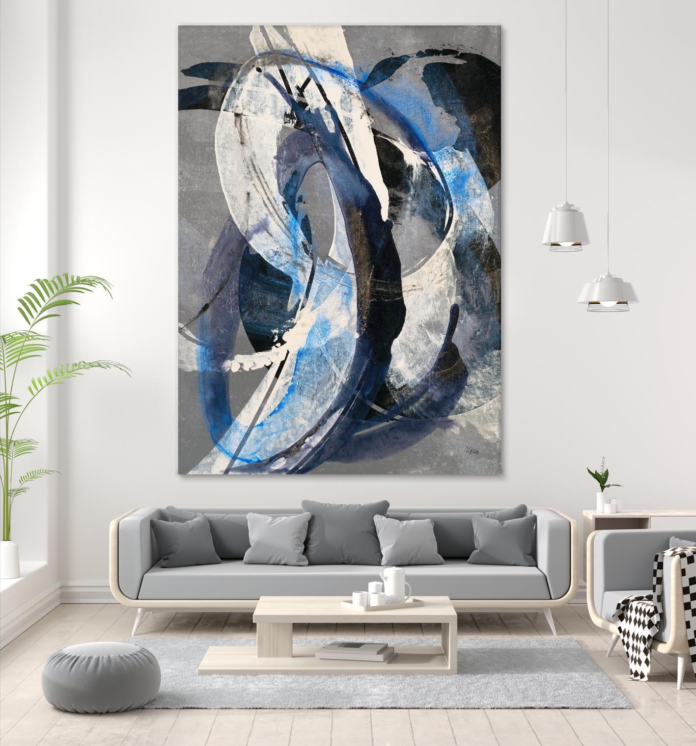Affinity I by K. Nari on GIANT ART - blues abstract white