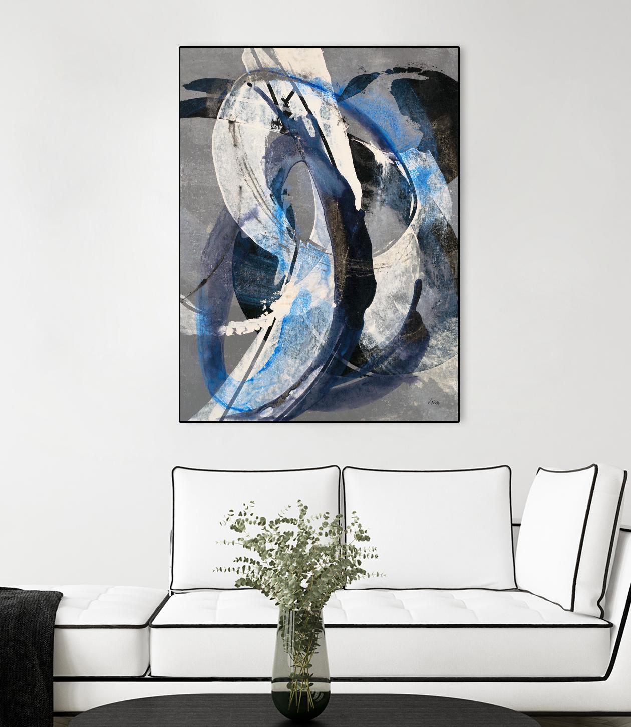 Affinity I by K. Nari on GIANT ART - blues abstract white
