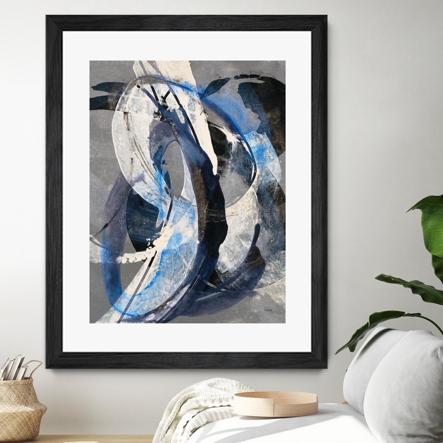 Affinity I by K. Nari on GIANT ART - blues abstract white