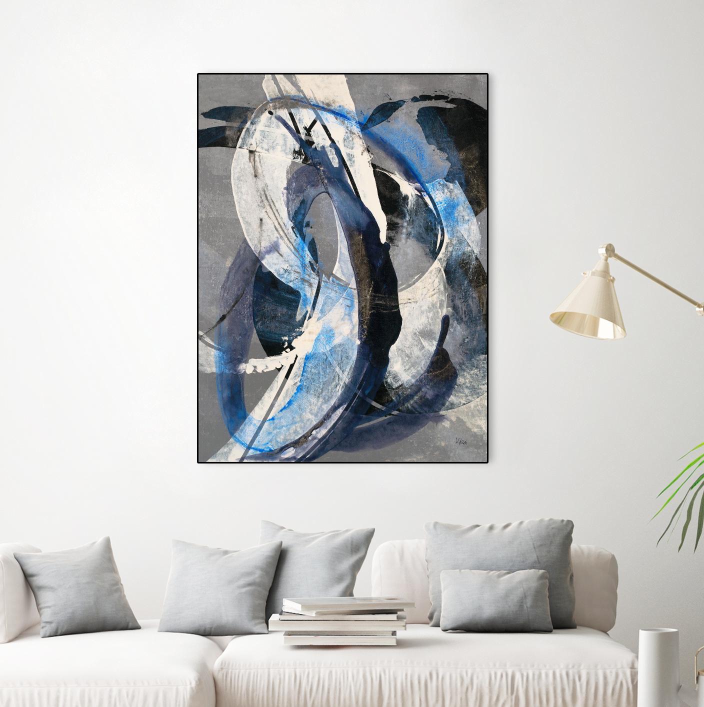Affinity I by K. Nari on GIANT ART - blues abstract white