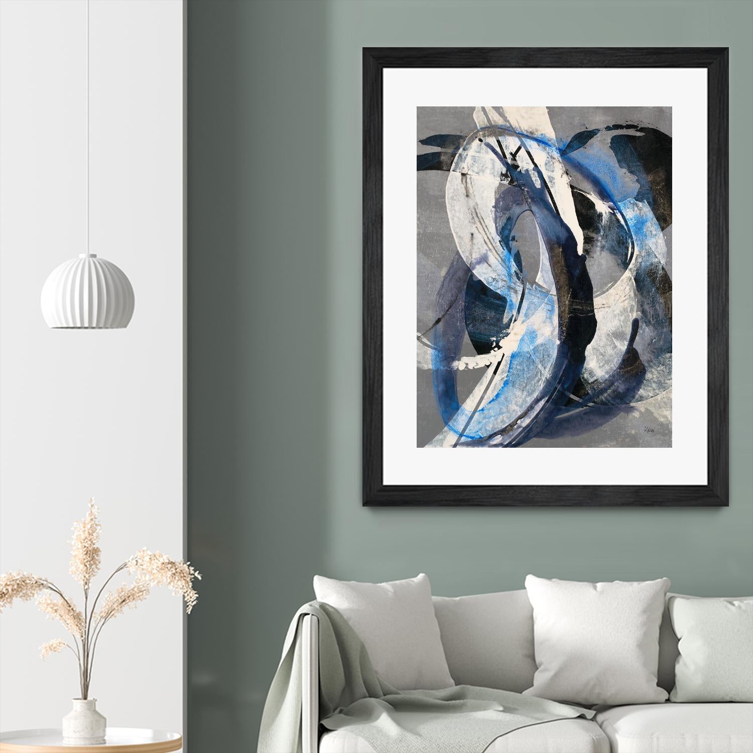 Affinity I by K. Nari on GIANT ART - blues abstract white