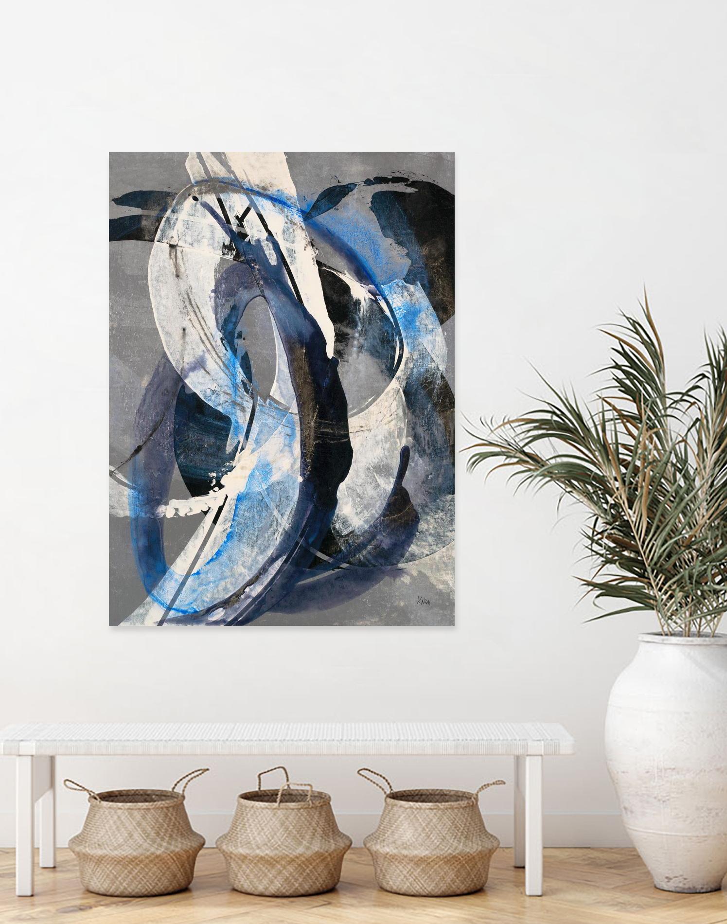 Affinity I by K. Nari on GIANT ART - blues abstract white