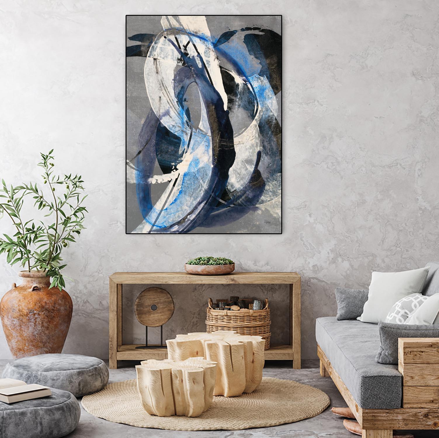Affinity I by K. Nari on GIANT ART - blues abstract white