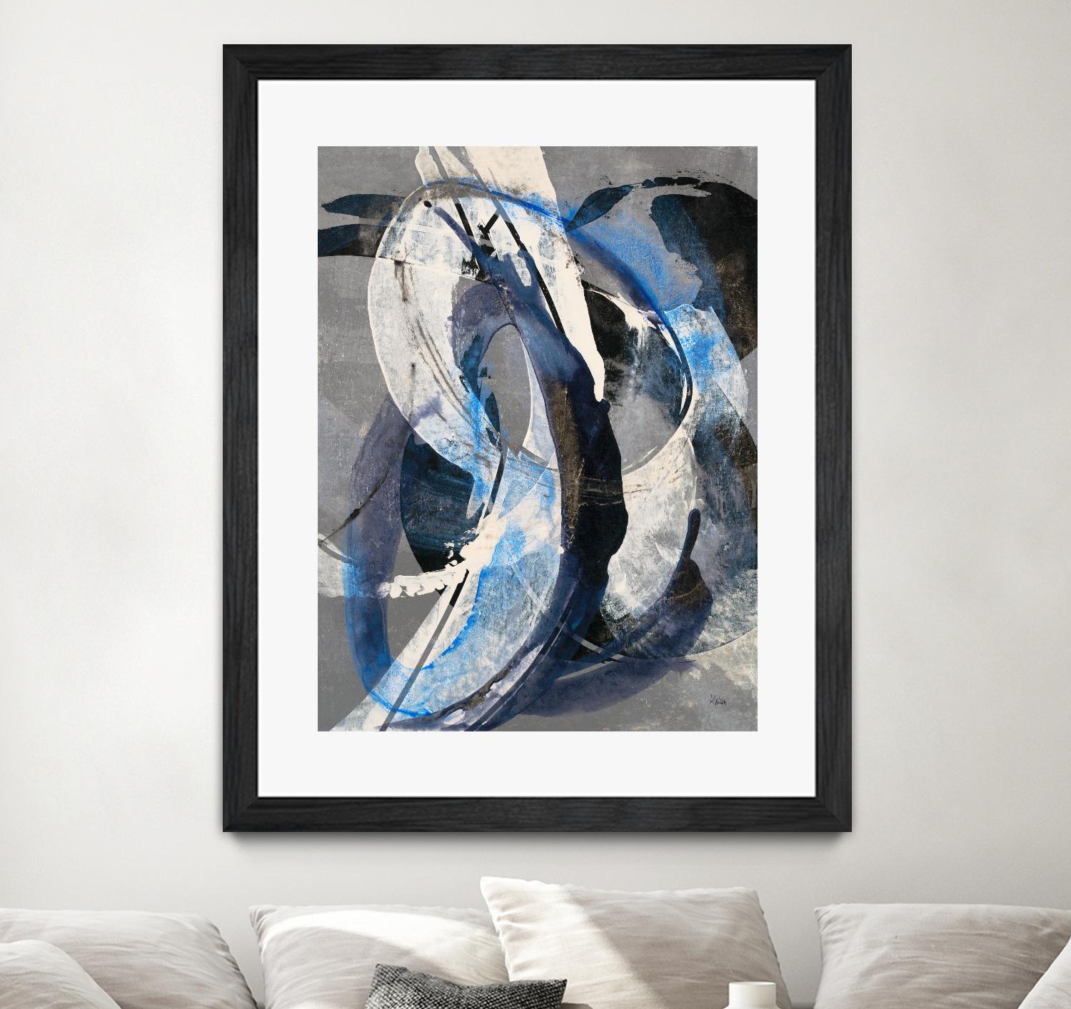 Affinity I by K. Nari on GIANT ART - blues abstract white