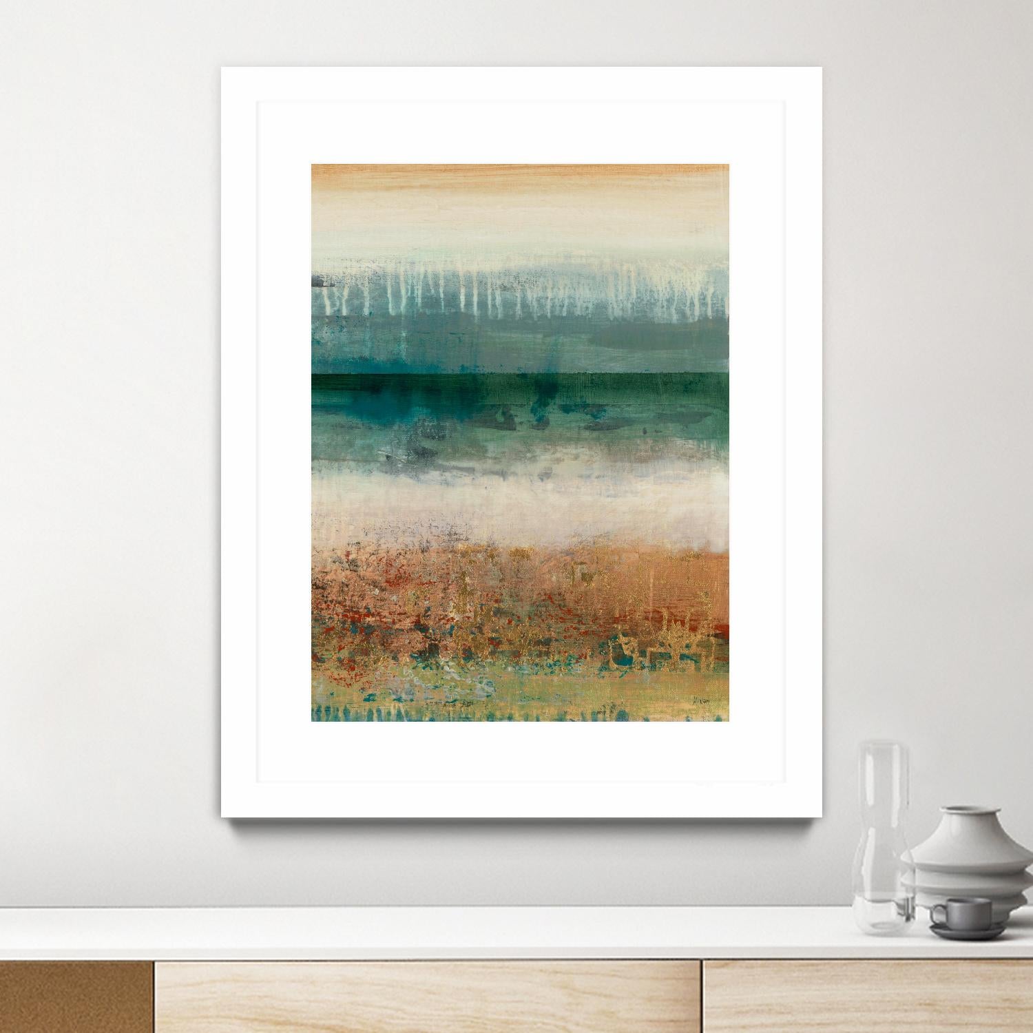 Shades Of Sunset V2 by K. Nari on GIANT ART - blues abstract abstract landscapes