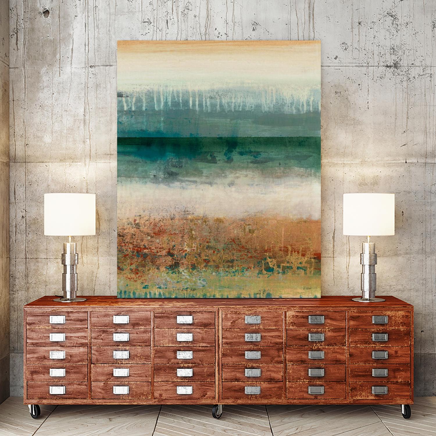 Shades Of Sunset V2 by K. Nari on GIANT ART - blues abstract abstract landscapes