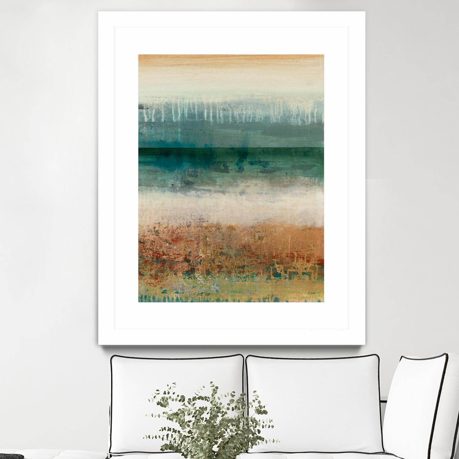 Shades Of Sunset V2 by K. Nari on GIANT ART - blues abstract abstract landscapes