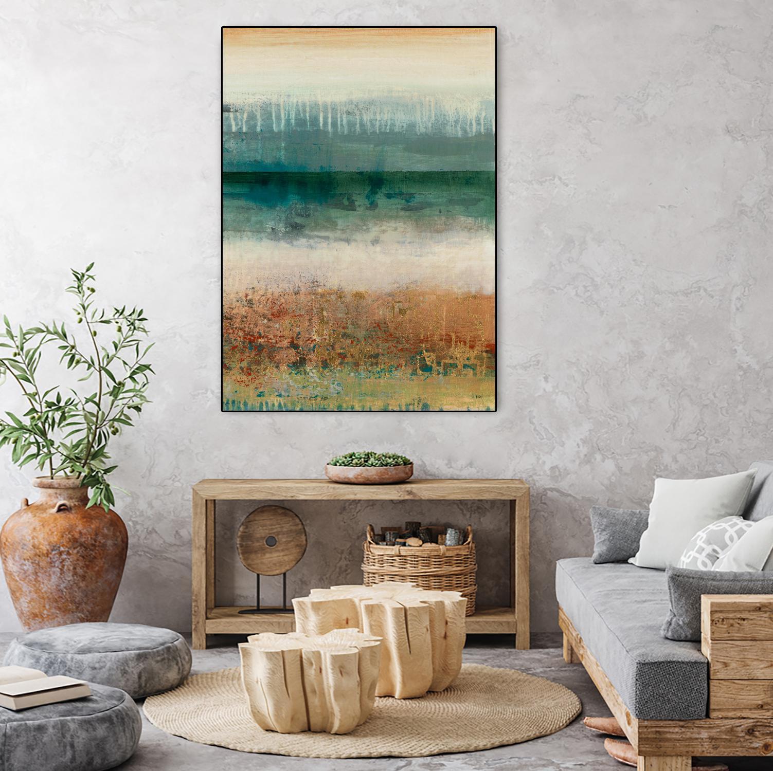 Shades Of Sunset V2 by K. Nari on GIANT ART - blues abstract abstract landscapes