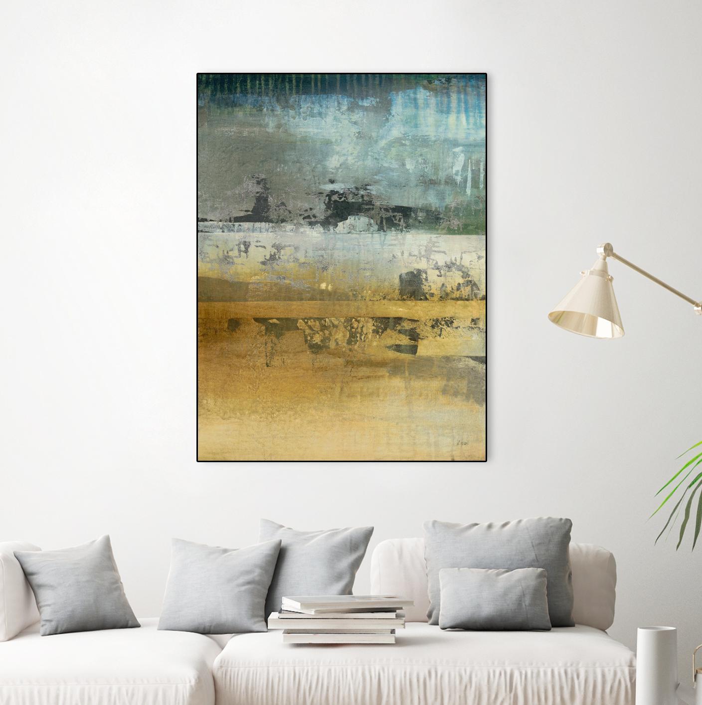 Shades Of Sunset V3 by K. Nari on GIANT ART - blues abstract abstract landscapes