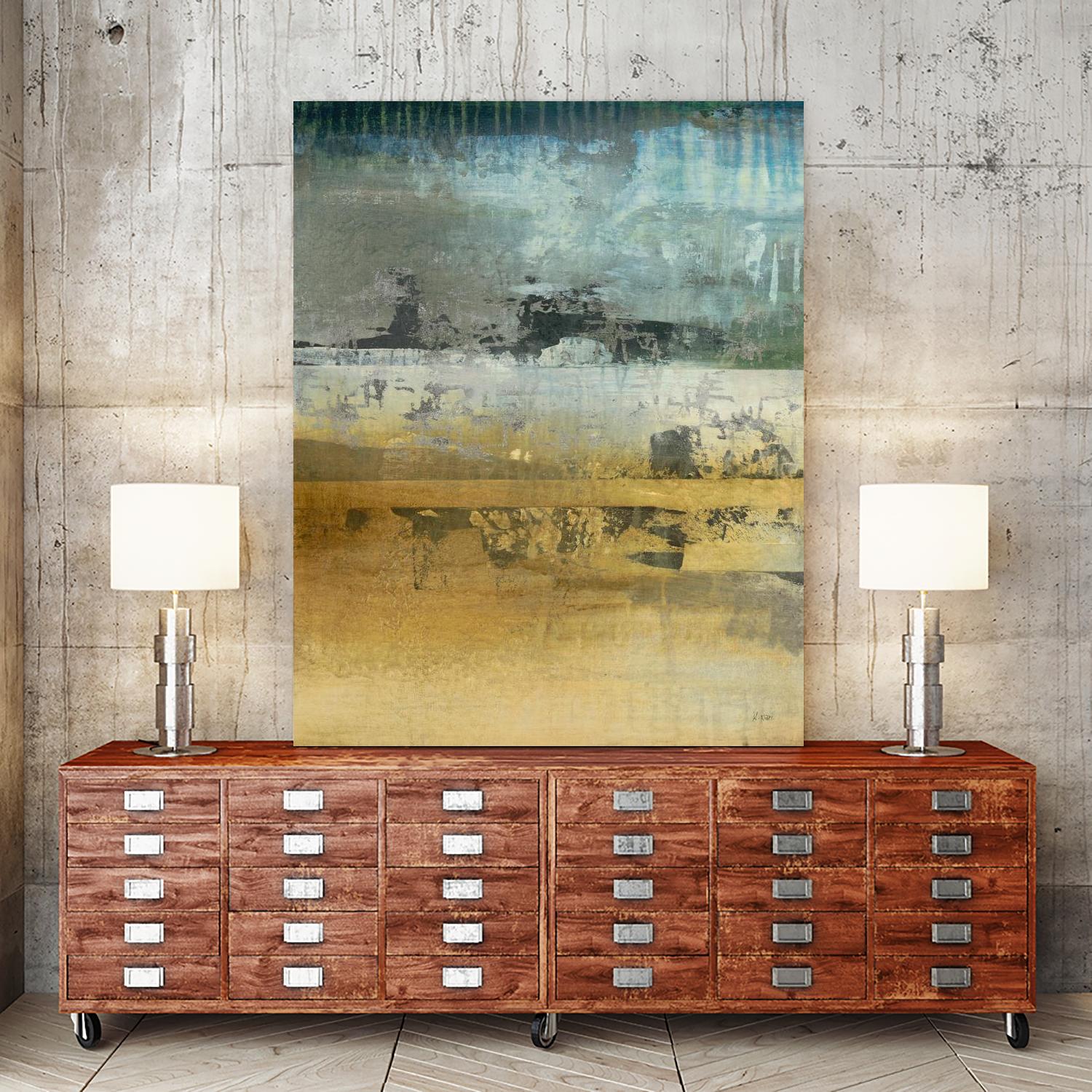 Shades Of Sunset V3 by K. Nari on GIANT ART - blues abstract abstract landscapes