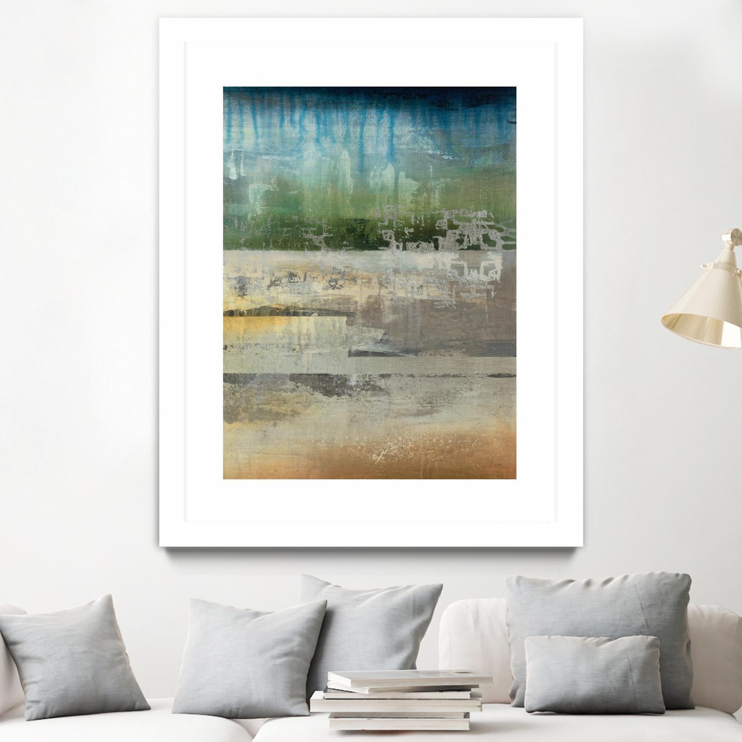 Shades Of Sunset V4 by K. Nari on GIANT ART - blues abstract abstract landscapes