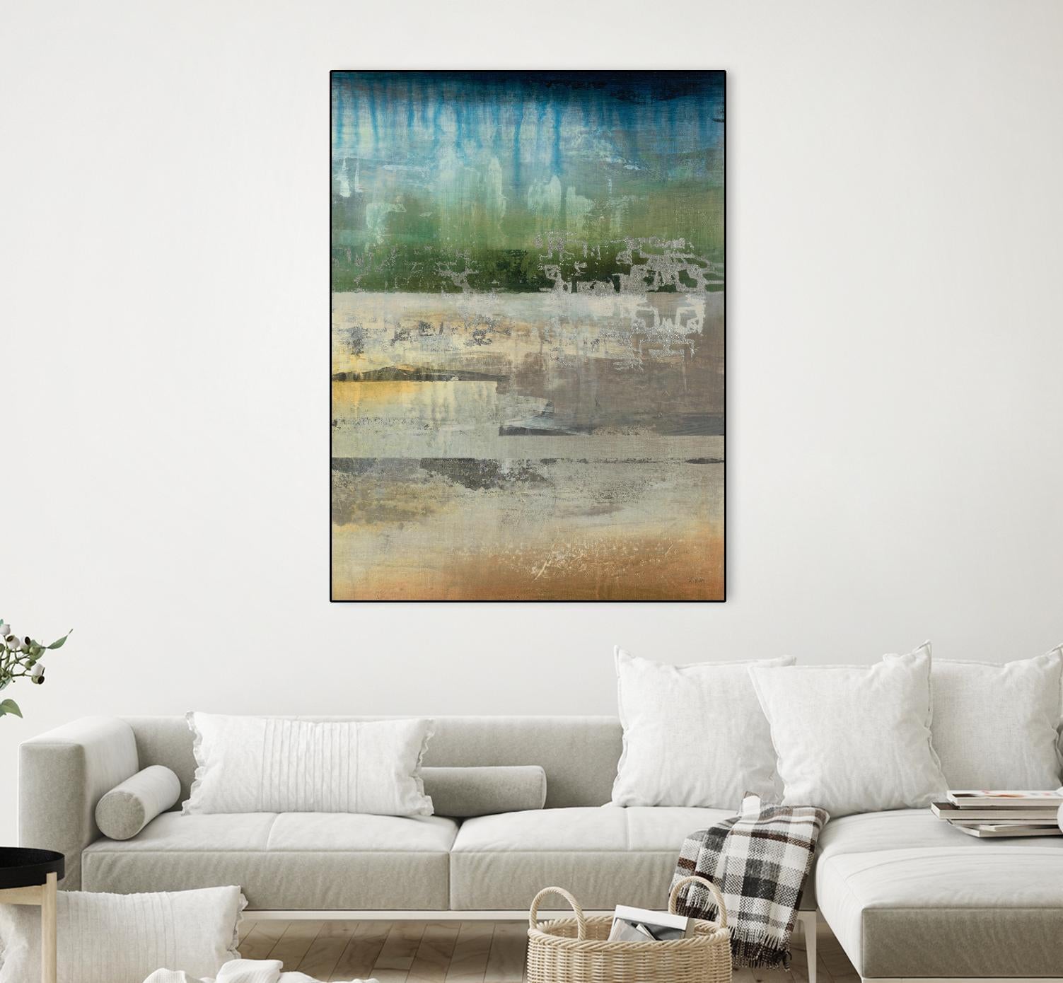 Shades Of Sunset V4 by K. Nari on GIANT ART - blues abstract abstract landscapes