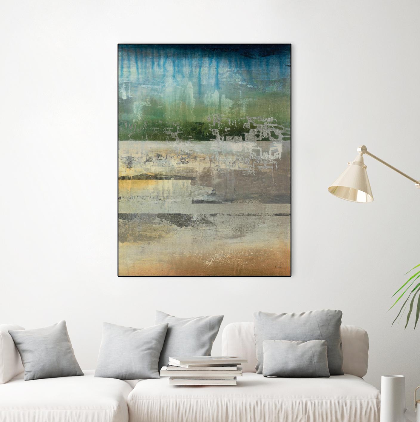 Shades Of Sunset V4 by K. Nari on GIANT ART - blues abstract abstract landscapes