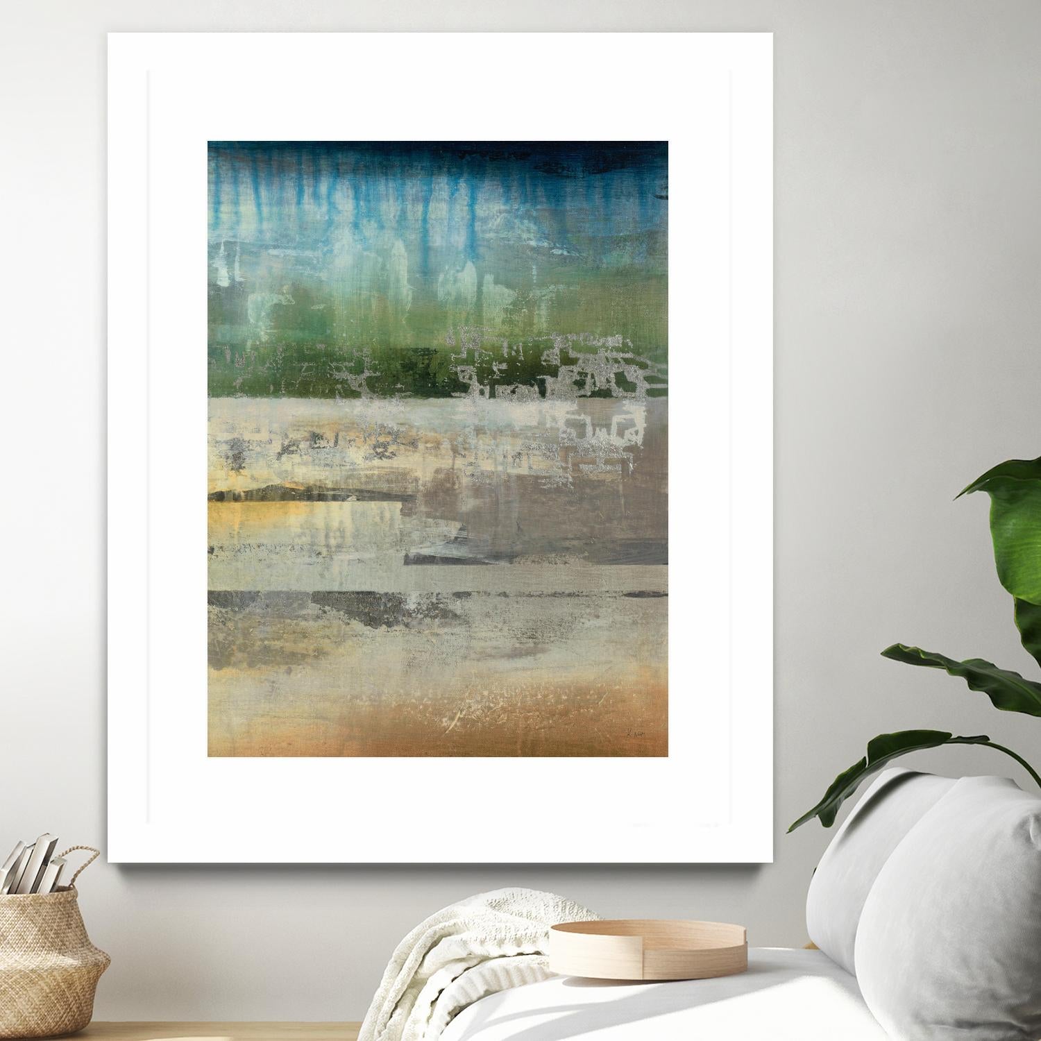 Shades Of Sunset V4 by K. Nari on GIANT ART - blues abstract abstract landscapes