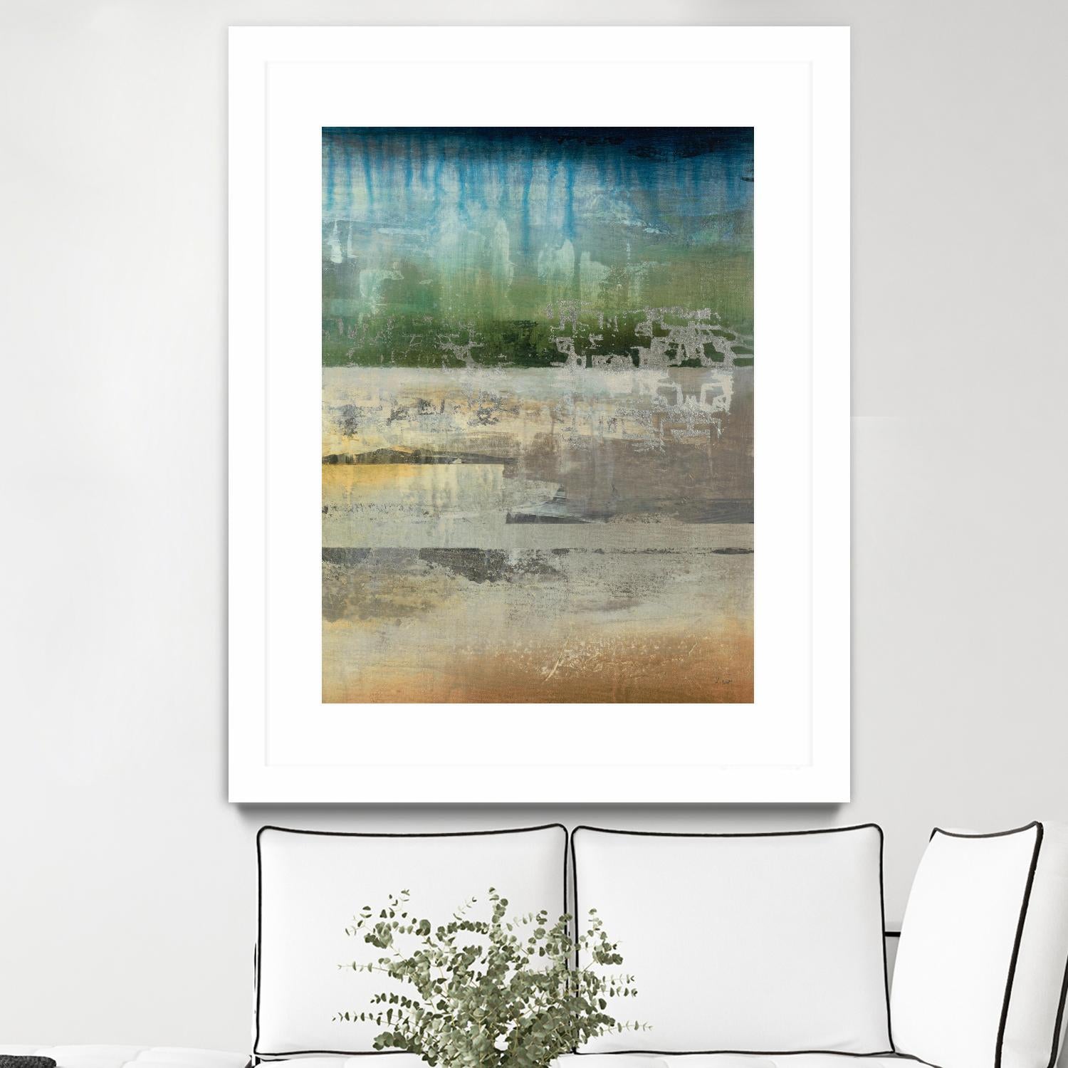 Shades Of Sunset V4 by K. Nari on GIANT ART - blues abstract abstract landscapes