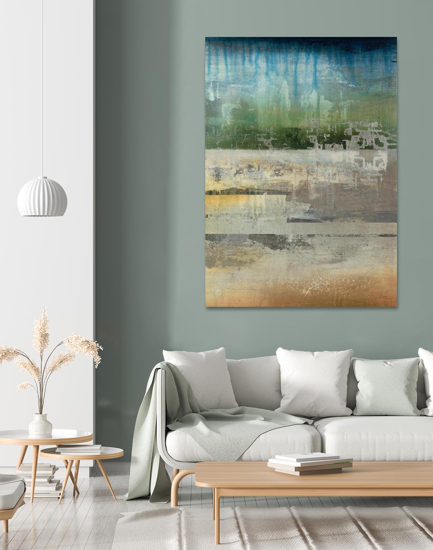 Shades Of Sunset V4 by K. Nari on GIANT ART - blues abstract abstract landscapes