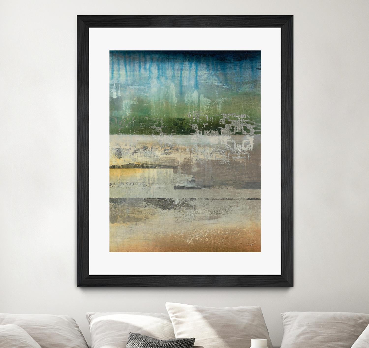 Shades Of Sunset V4 by K. Nari on GIANT ART - blues abstract abstract landscapes