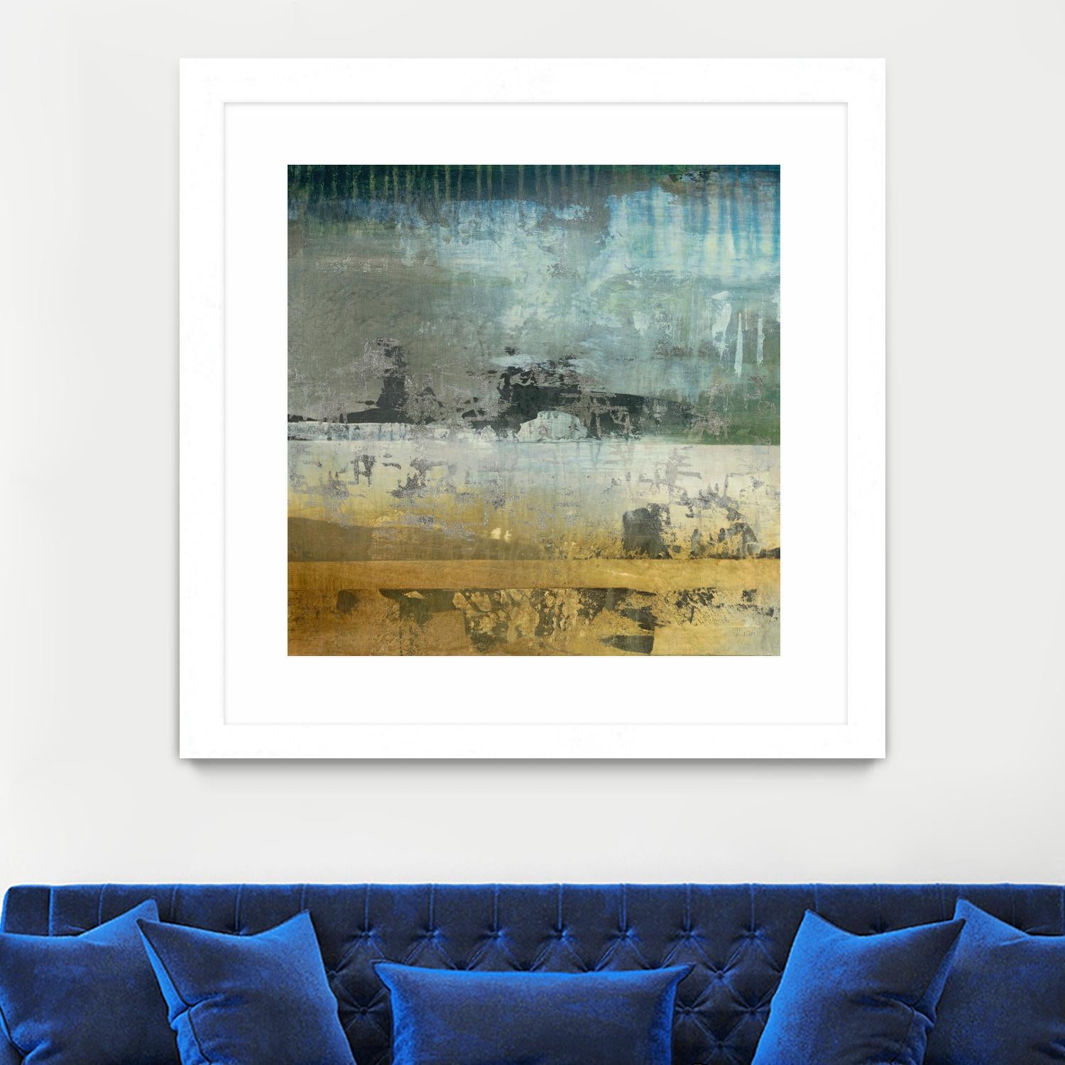 Shades Of Sunset V6 by K. Nari on GIANT ART - blues abstract abstract landscapes