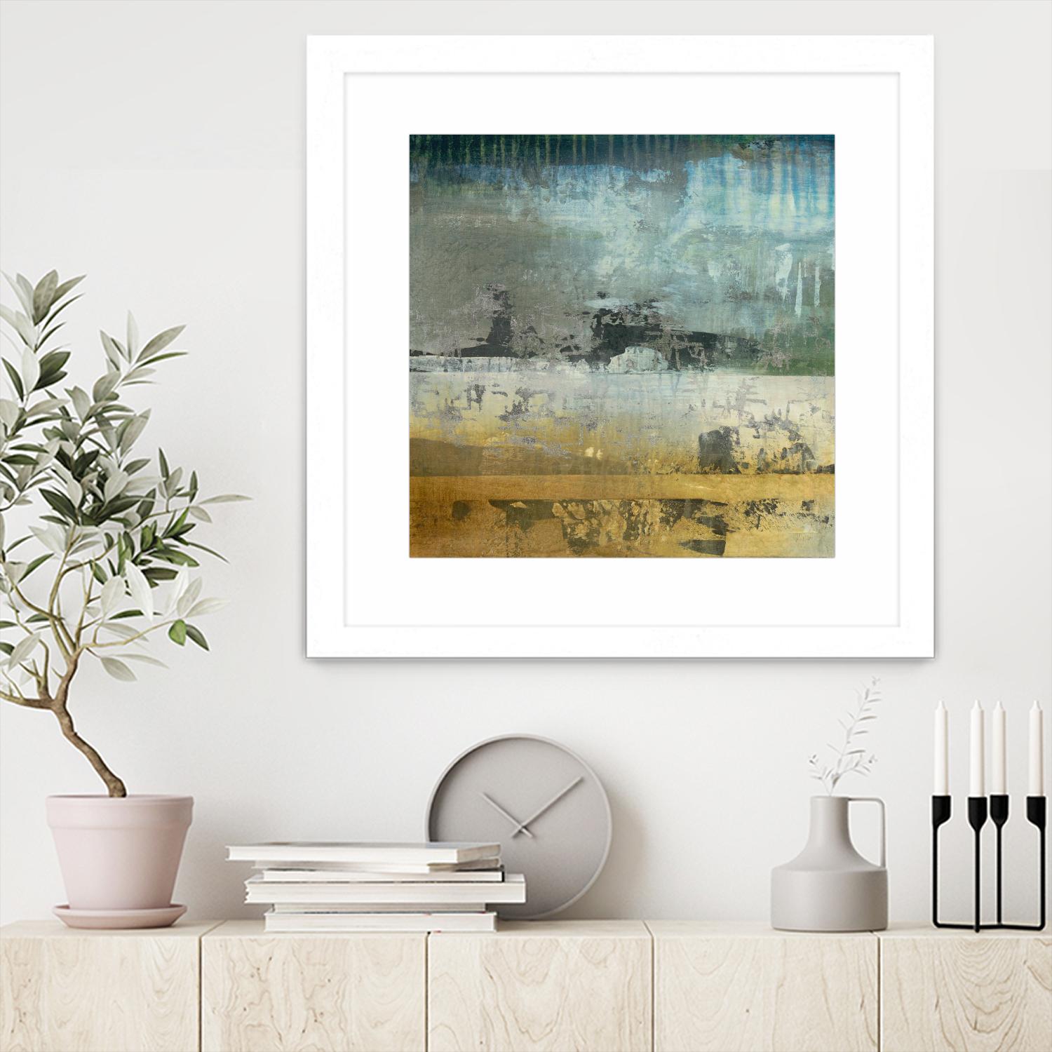 Shades Of Sunset V6 by K. Nari on GIANT ART - blues abstract abstract landscapes