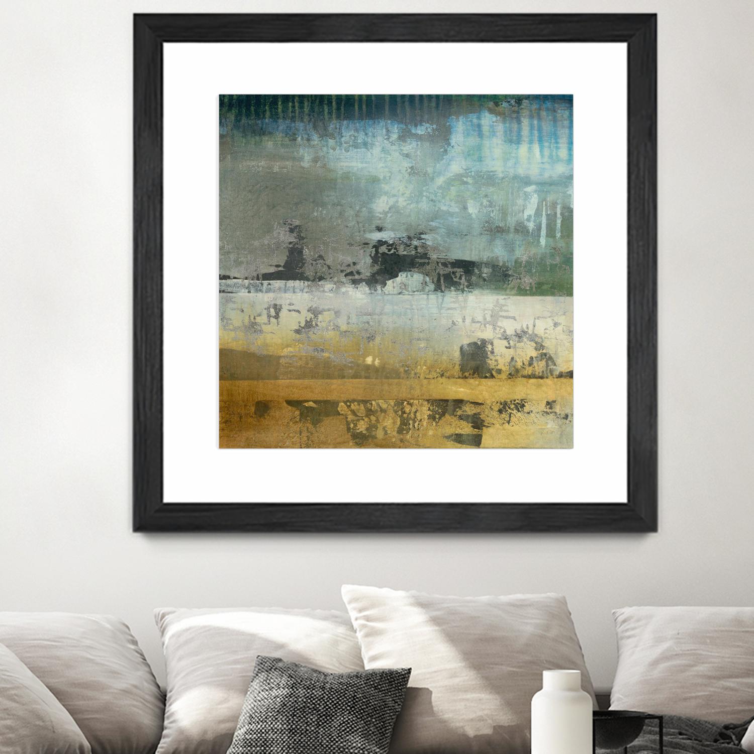 Shades Of Sunset V6 by K. Nari on GIANT ART - blues abstract abstract landscapes