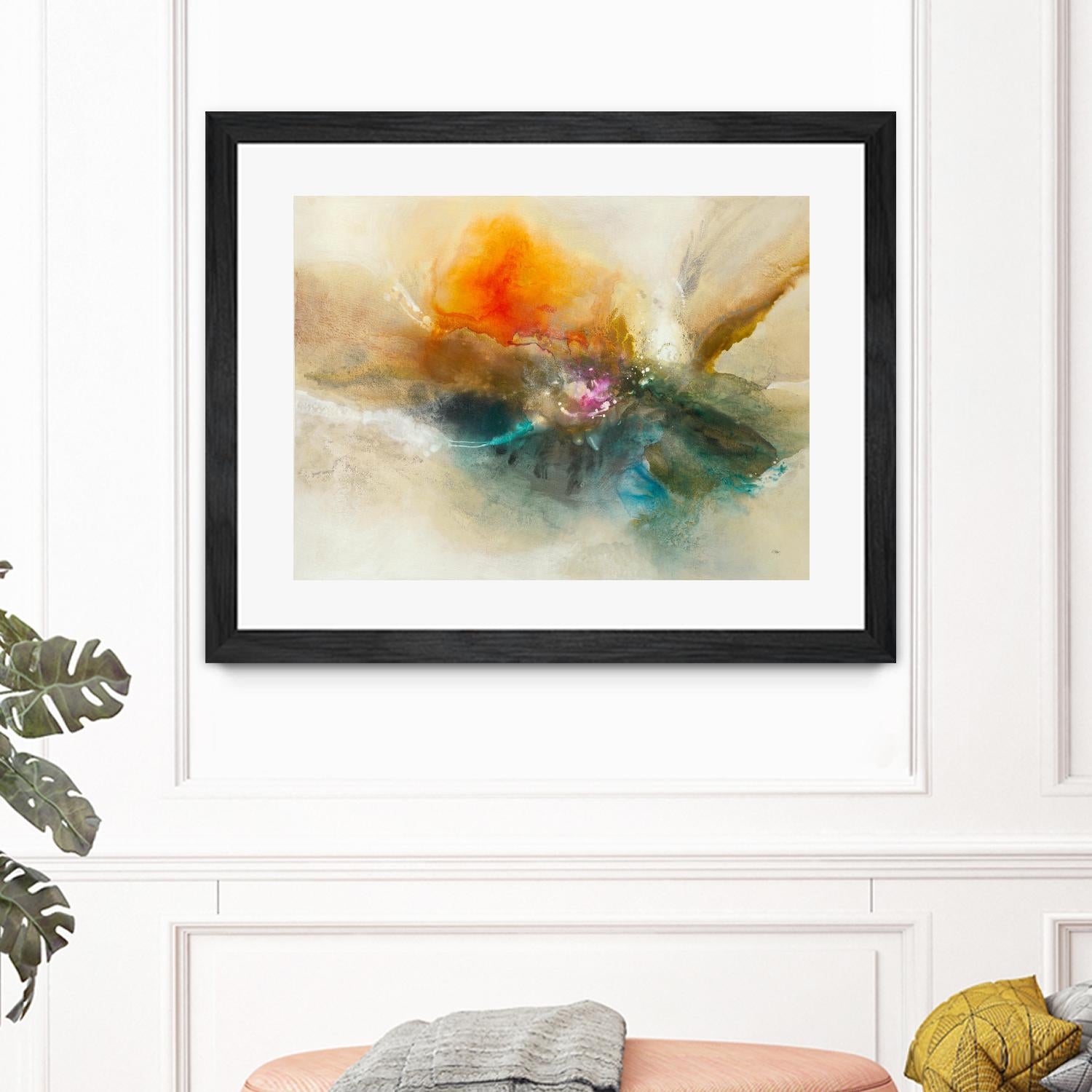 Eternal Bloom by K. Nari on GIANT ART - oranges abstract floral abstract floral