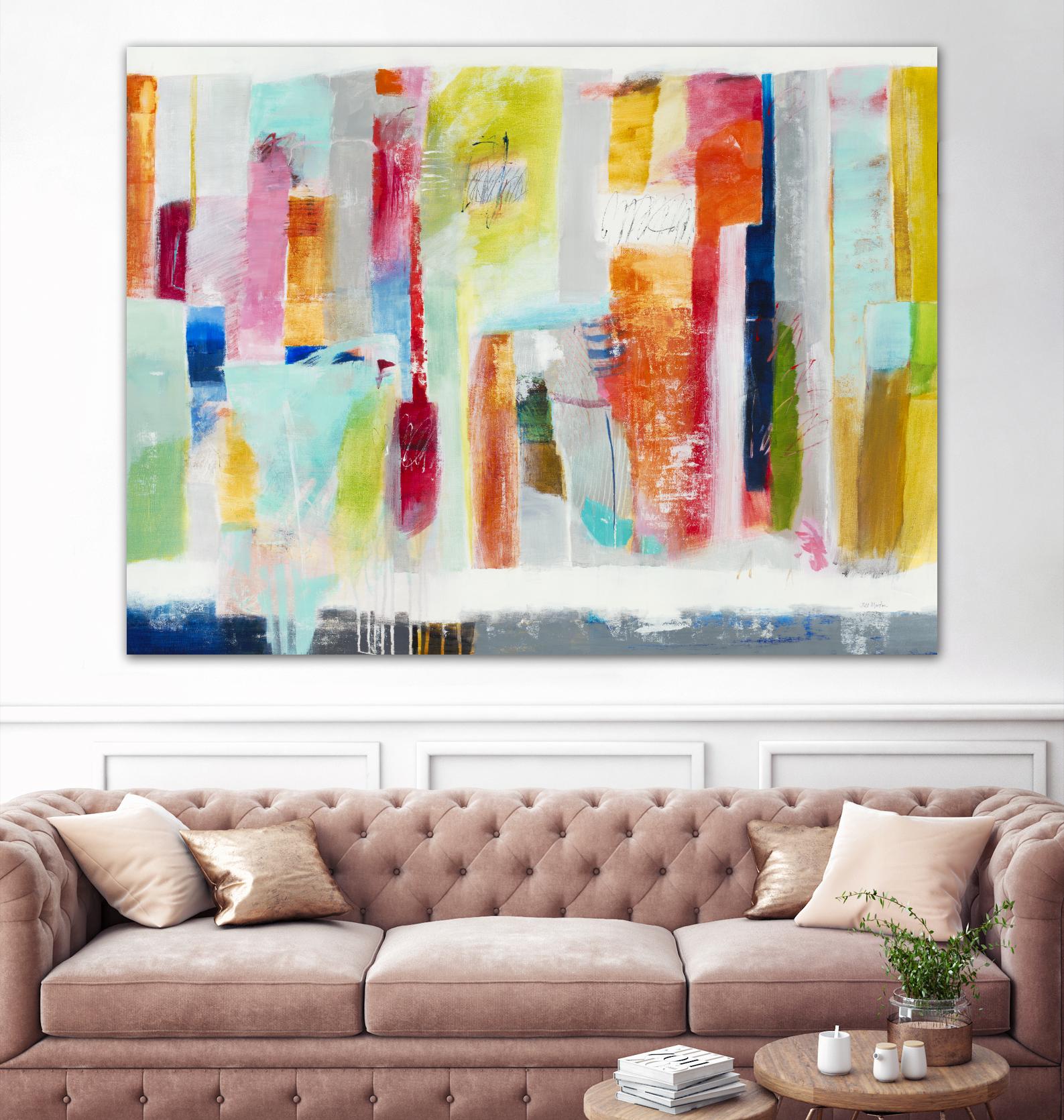 First Flight I by Nancy Ngo on GIANT ART - pale tints, blues abstract