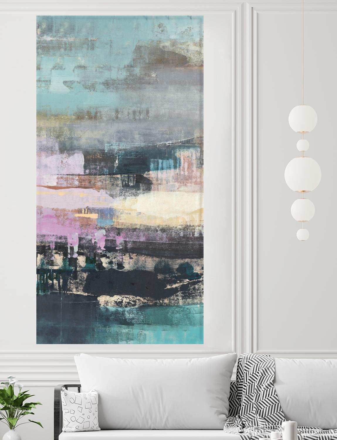 First Flight II by Nancy Ngo on GIANT ART - pale tints, blues abstract