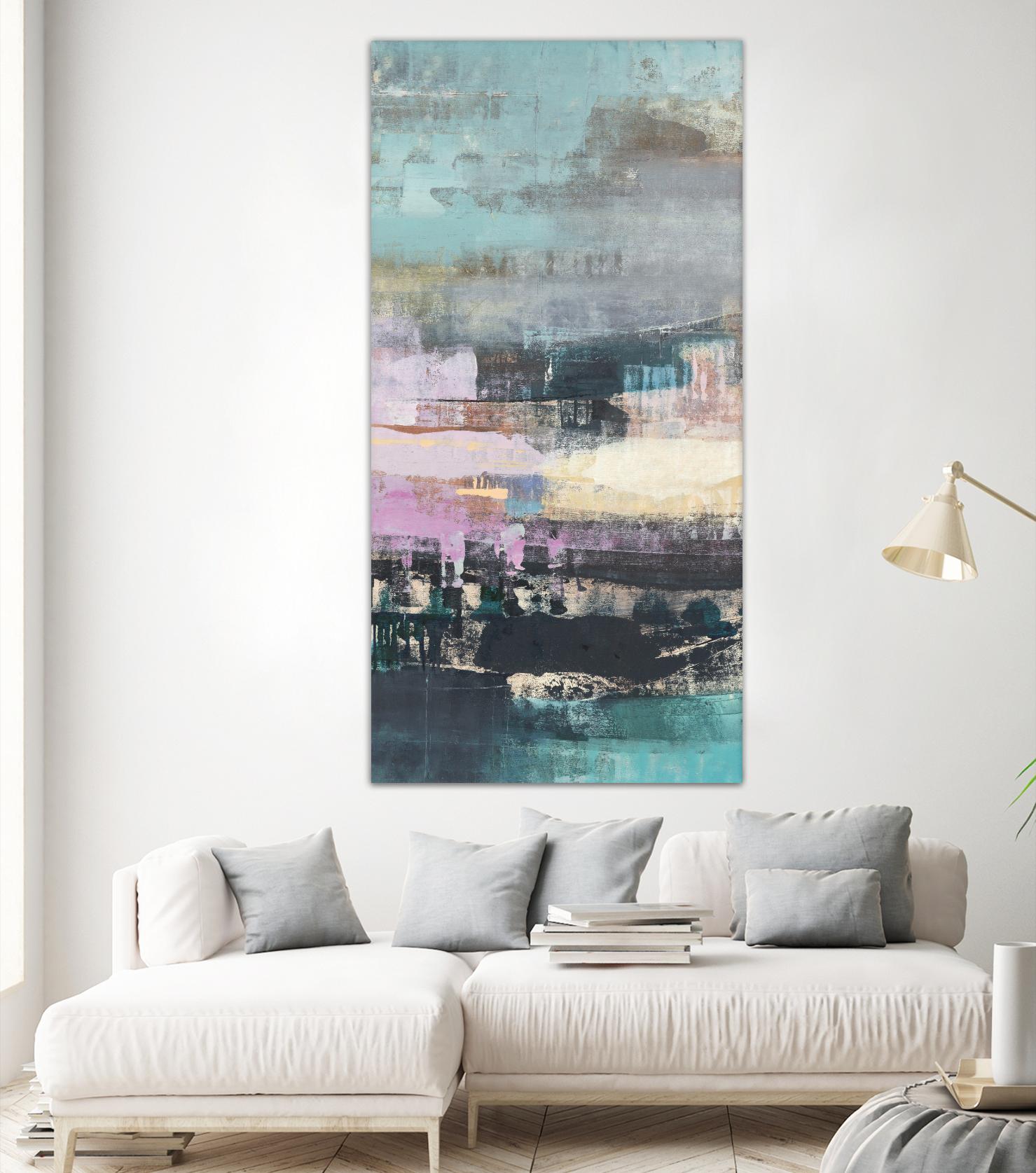 First Flight II by Nancy Ngo on GIANT ART - pale tints, blues abstract