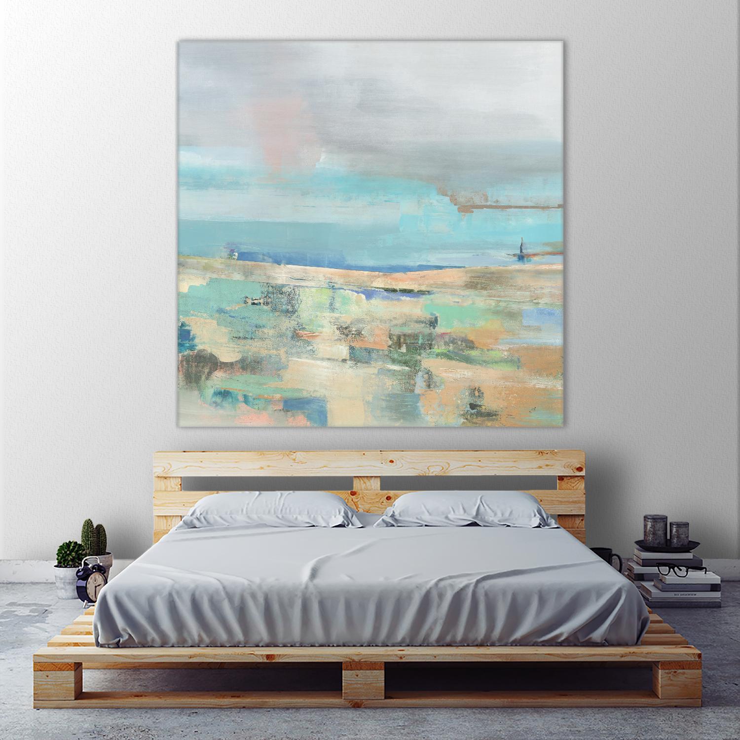 Low Tide I by Nancy Ngo on GIANT ART - pale tints abstract, landscape