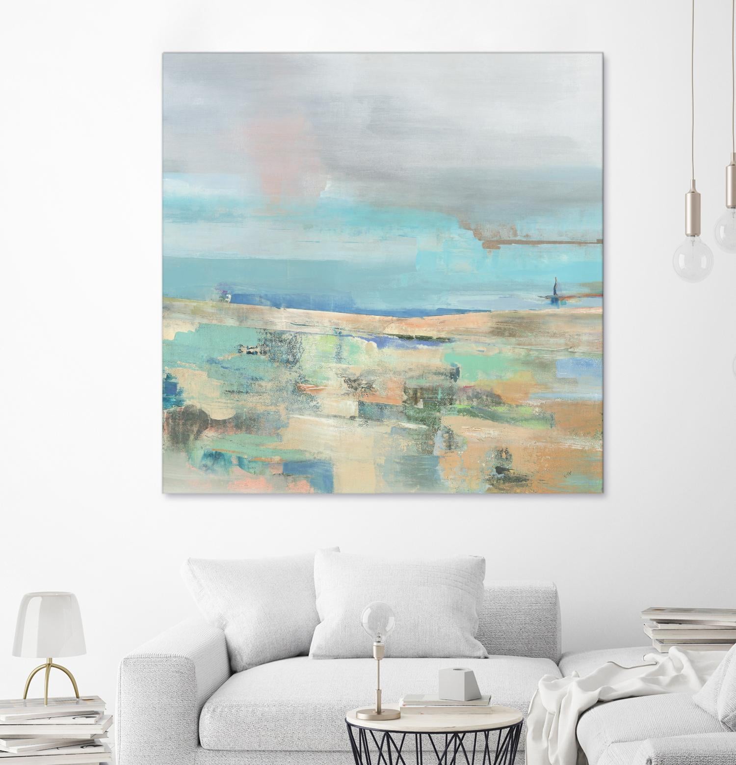Low Tide I by Nancy Ngo on GIANT ART - pale tints abstract, landscape