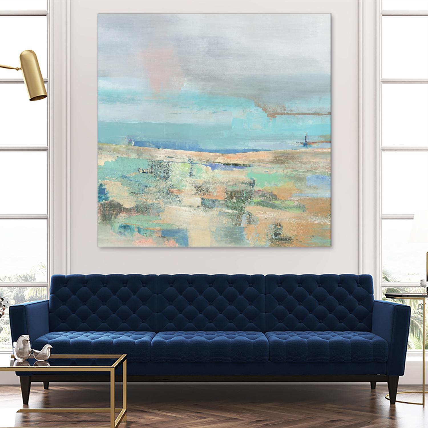 Low Tide I by Nancy Ngo on GIANT ART - pale tints abstract, landscape