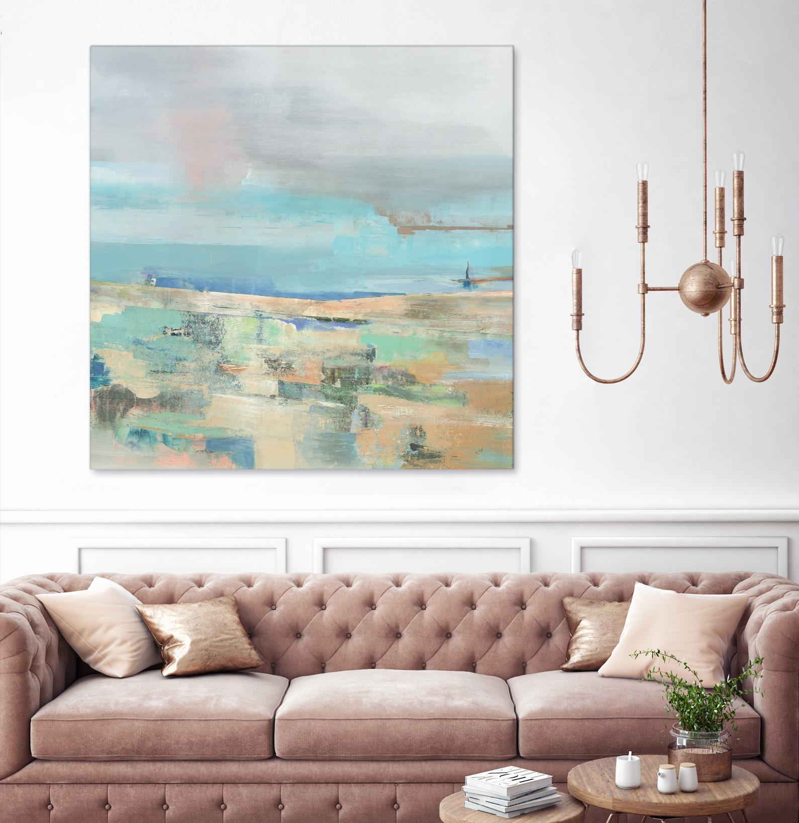 Low Tide I by Nancy Ngo on GIANT ART - pale tints abstract, landscape