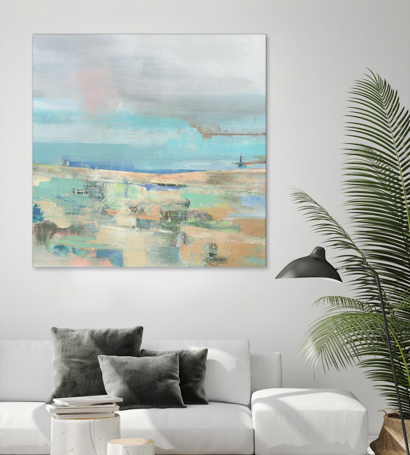 Low Tide I by Nancy Ngo on GIANT ART - pale tints abstract, landscape
