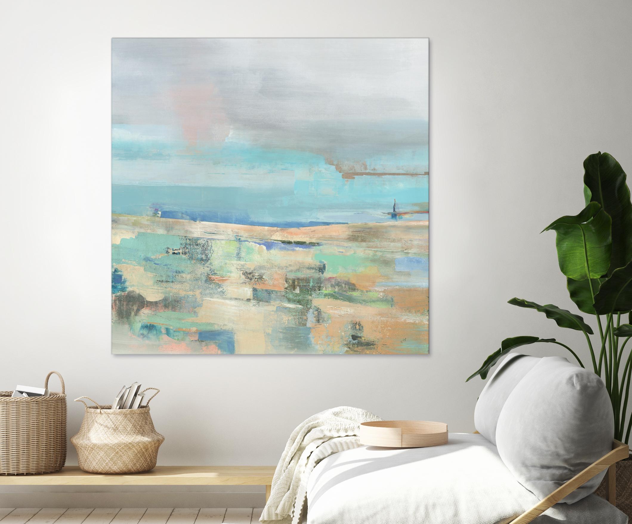 Low Tide I by Nancy Ngo on GIANT ART - pale tints abstract, landscape