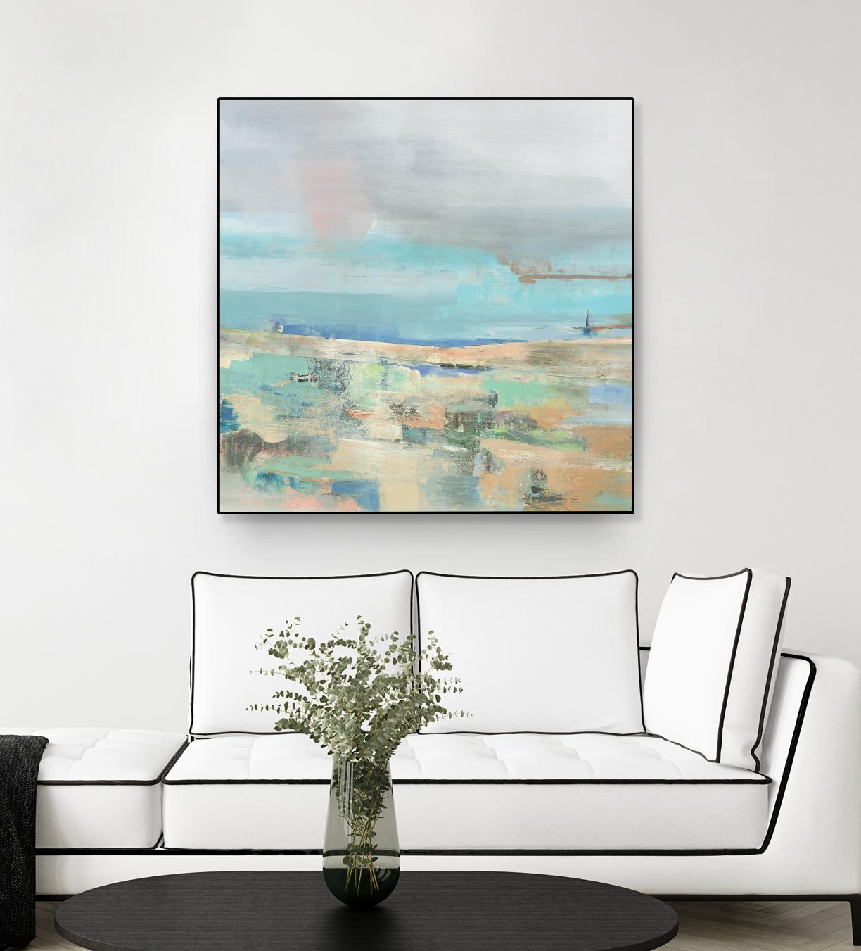 Low Tide I by Nancy Ngo on GIANT ART - pale tints abstract, landscape