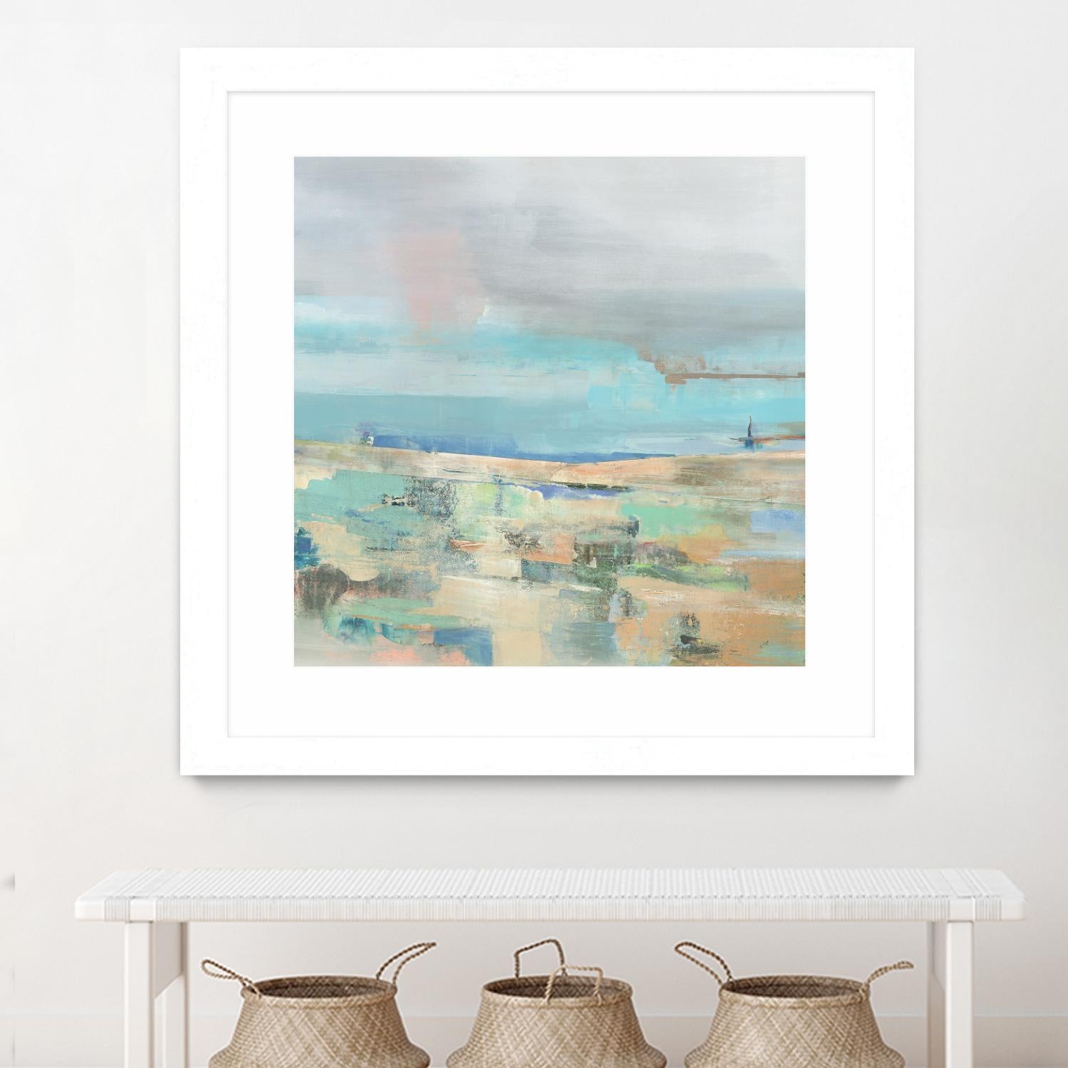 Low Tide I by Nancy Ngo on GIANT ART - pale tints abstract, landscape