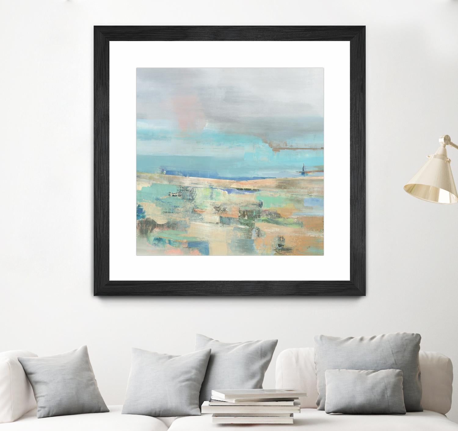 Low Tide I by Nancy Ngo on GIANT ART - pale tints abstract, landscape