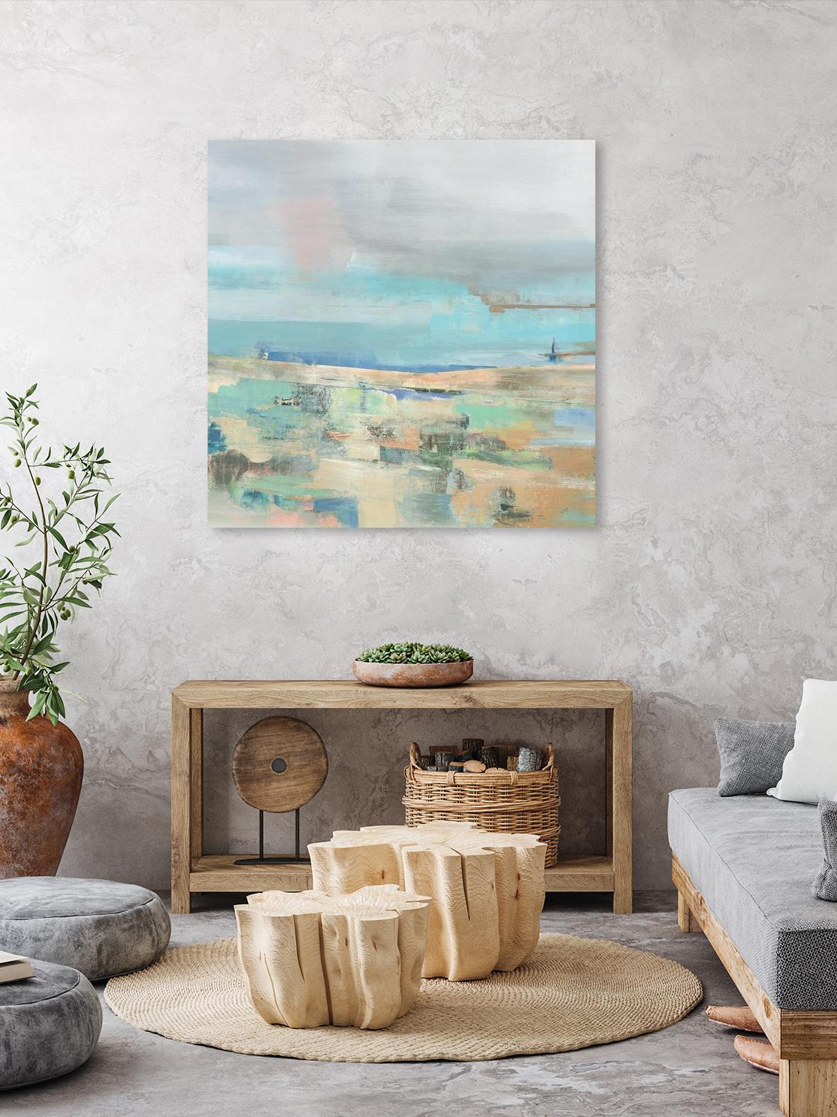 Low Tide I by Nancy Ngo on GIANT ART - pale tints abstract, landscape