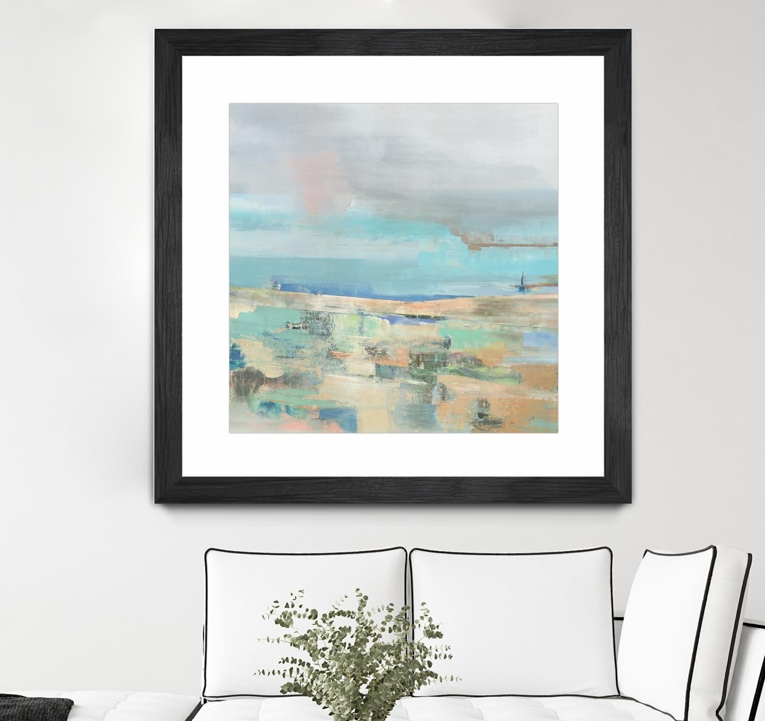 Low Tide I by Nancy Ngo on GIANT ART - pale tints abstract, landscape